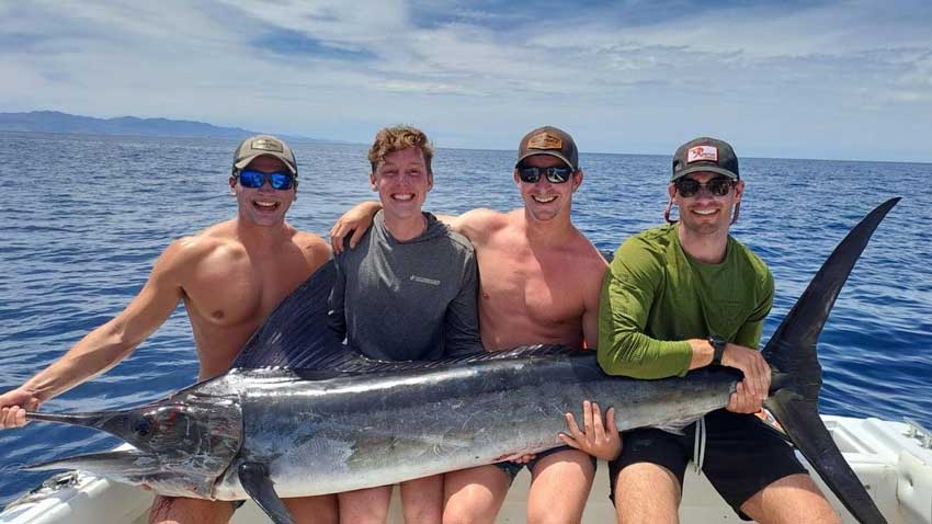 Catching a Marlin on a Spearfishing Charter in Baja