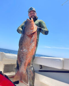 Tony with a well-deserved snapper in Baja